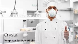  Presentation with indian restaurant - Slides with health-protection-safety-and-pandemic background and a light gray colored foreground