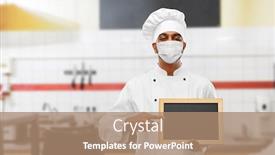  Presentation with indian restaurant - Amazing PPT theme having health-protection-safety-and-pandemic backdrop and a coral colored foreground