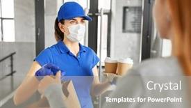  Presentation with food safety - Presentation theme having health-protection-safety-and-pandemic background and a gray colored foreground