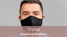  Presentation with reusable - Cool new slide set with health-protection-safety-and-pandemic backdrop and a coral colored foreground