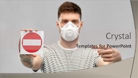  Presentation with safety - Audience pleasing PPT theme consisting of health-protection-safety-and-pandemic backdrop and a light gray colored foreground