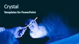  Presentation with pulmonary - Cool new presentation design with health pulmonary - cropped picture of scalpel taken backdrop and a navy blue colored foreground