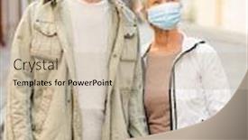  Presentation with medical virus - Amazing PPT theme having health-quarantine-and-pandemic-concept backdrop and a soft green colored foreground