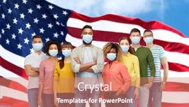  Presentation with medical virus - Cool new PPT theme with health-safety-and-pandemic-concept backdrop and a coral colored foreground