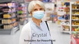  Presentation with medical virus - Presentation design featuring health-safety-and-pandemic-concept background and a lemonade colored foreground