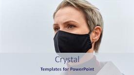  Presentation with reusable - Cool new presentation with health-safety-and-pandemic-concept backdrop and a sky blue colored foreground