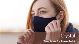  Presentation with reusable - Cool new slides with health-safety-and-pandemic-concept backdrop and a tawny brown colored foreground