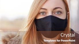  Presentation with reusable - Slide deck consisting of health-safety-and-pandemic-concept background and a tawny brown colored foreground