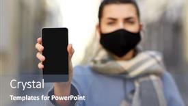  Presentation with reusable - PPT layouts featuring health-safety-and-pandemic-concept background and a gray colored foreground