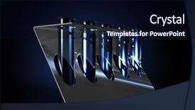  Presentation with test tubes - Presentation theme featuring health saftey - rendering of test tubes background and a wine colored foreground