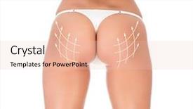  Presentation with arrows - Cool new PPT theme with health scheme - beautiful female body backdrop and a lemonade colored foreground