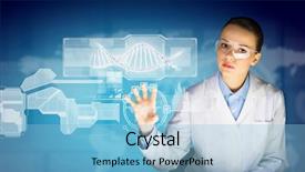  Presentation with lactation young woman breastfeeding - Audience pleasing slide deck consisting of health scheme - image of young woman scientist backdrop and a  colored foreground