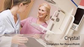  Presentation with nurse screening - Beautiful PPT layouts featuring health screening - nurse with patient backdrop and a soft green colored foreground