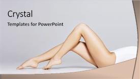  Presentation with sexy girl - Cool new PPT theme with fit and beautiful body sexy backdrop and a light gray colored foreground