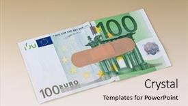  Presentation with aid - Cool new presentation theme with health sistem - euro bank notes backdrop and a lemonade colored foreground