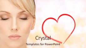  Presentation with hair spa - Cool new presentation design with health spa and beauty concept - beautiful woman with blonde hair backdrop and a lemonade colored foreground