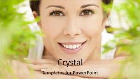  Presentation with womens health sti case study - Colorful slide deck enhanced with health spa nature concept studio backdrop and a lemonade colored foreground