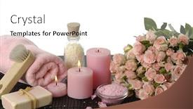  Presentation with health - PPT layouts consisting of health spa setting background and a white colored foreground