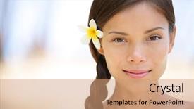  Presentation with natural spa resort - Amazing theme having health spa wellness travel resort backdrop and a coral colored foreground