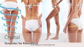  Presentation with women health - PPT theme consisting of health-sport-fitness-nutrition-weight background and a coral colored foreground