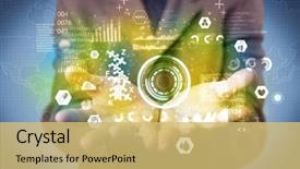  Presentation with analytics - Cool new slides with health status of the world backdrop and a  colored foreground