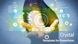  Presentation with analytics - Amazing slides having health status of the world backdrop and a teal colored foreground