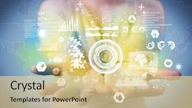  Presentation with analytics - Slide deck having health status of the world background and a lemonade colored foreground