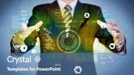  Presentation with analytics - Slide set with health status of the world background and a teal colored foreground