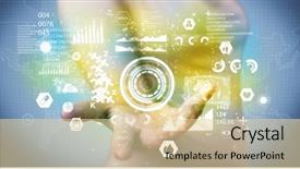  Presentation with medical analytics - Slides with health status of the world background and a blonde colored foreground