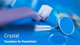  Presentation with dentistry - Colorful slides enhanced with health-stomatology-equipment-dentistry-concept backdrop and a teal colored foreground