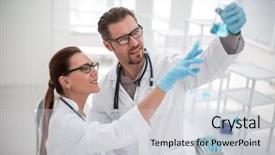  Presentation with election results - Amazing theme having health technics - close up researchers discuss backdrop and a light gray colored foreground