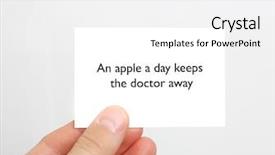  Presentation with apple - Presentation theme enhanced with health tips - apple a day keeps background and a white colored foreground