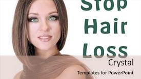  Presentation with hair loss - Amazing PPT layouts having health tips - hair loss treatment concept young backdrop and a coral colored foreground