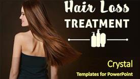  Presentation with hair loss - PPT theme enhanced with health tips - hair loss treatment concept young background and a wine colored foreground