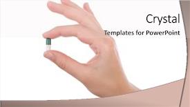  Presentation with hand holding puzzle piece - Audience pleasing slide set consisting of health tips - hand holding a capsule backdrop and a sky blue colored foreground