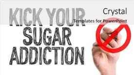  Presentation with marker - PPT layouts consisting of health tips - hand with marker writing background and a light gray colored foreground