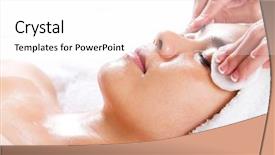  Presentation with pregnant woman cleaning - Slides enhanced with health tourism - young asian woman clean up background and a white colored foreground