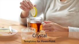  Presentation with traditional medicine medicine - Slide deck consisting of health traditional medicine and ethnoscience background and a coral colored foreground