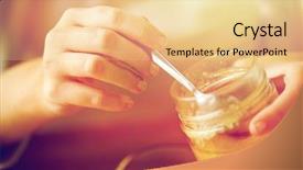  Presentation with traditional medicine medicine - Audience pleasing slide set consisting of health traditional medicine and ethnoscience backdrop and a blonde colored foreground