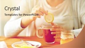  Presentation with traditional medicine medicine - Beautiful slides featuring health traditional medicine and ethnoscience backdrop and a lemonade colored foreground