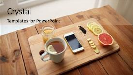  Presentation with traditional medicine medicine - Slide deck featuring health traditional medicine folk remedy background and a coral colored foreground