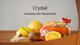  Presentation with traditional medicine medicine - Presentation theme having health traditional medicine folk remedy background and a light gray colored foreground