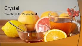  Presentation with traditional medicine medicine - PPT theme consisting of health traditional medicine folk remedy background and a  colored foreground