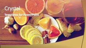  Presentation with traditional medicine medicine - Audience pleasing theme consisting of health traditional medicine folk remedy backdrop and a  colored foreground