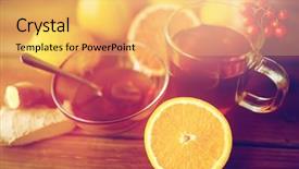  Presentation with traditional medicine medicine - Slide set enhanced with health traditional medicine folk remedy background and a  colored foreground