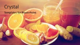  Presentation with traditional medicine medicine - Slides having health traditional medicine folk remedy background and a yellow colored foreground