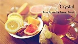  Presentation with traditional medicine medicine - Colorful presentation theme enhanced with health traditional medicine folk remedy backdrop and a  colored foreground