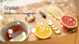  Presentation with traditional medicine medicine - Presentation theme enhanced with health traditional medicine folk remedy background and a  colored foreground