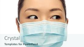  Presentation with virus disease - Slides featuring health-virus-and-pandemic-concept background and a sky blue colored foreground