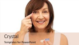  Presentation with old people animated - Amazing slide set having health vision and old people backdrop and a coral colored foreground